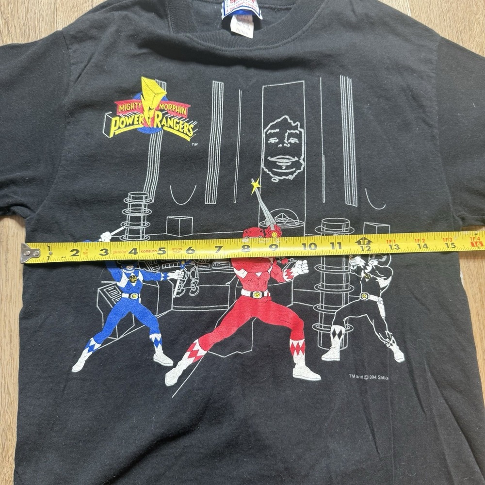 Vintage Mighty Morphin Power Rangers 90s Graphic T Shirt Youth XL Made In‎ USA - Picture 4 of 8